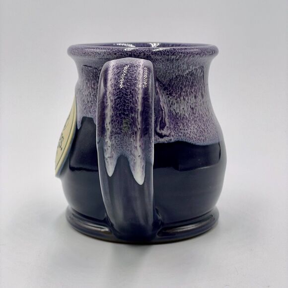 Deneen Pottery "Cracklings" Coffee Mug Cup Purple Glaze Destin Florida 2018 USA - Picture 4 of 8